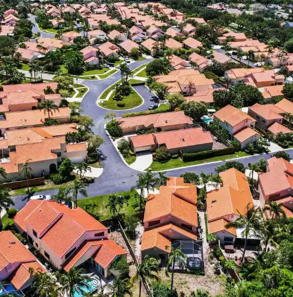 an aerial view on Kapolei, Hawaii